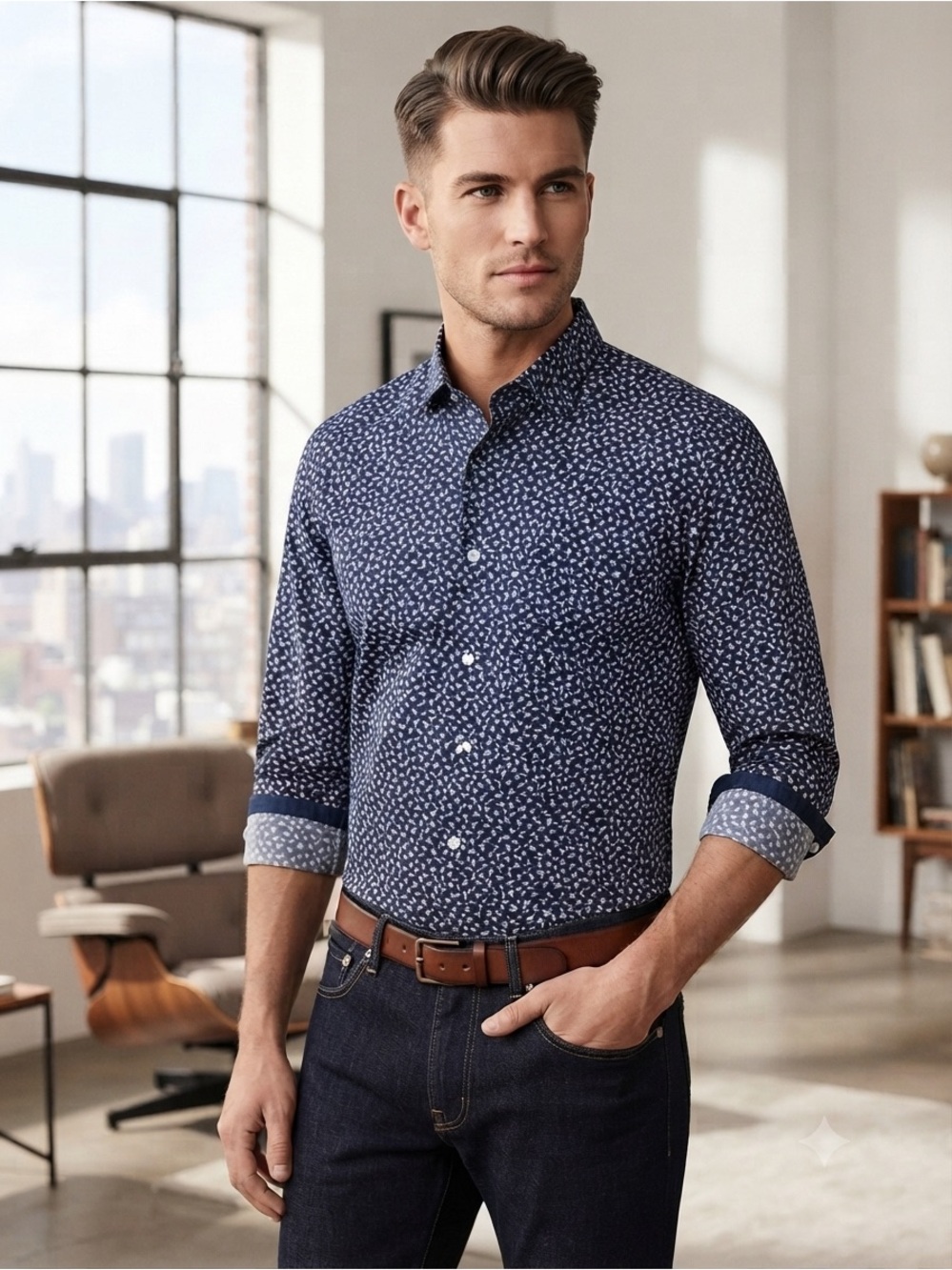 👔 Hugo Boss Jemerson Slim Fit Floral Dress Shirt
